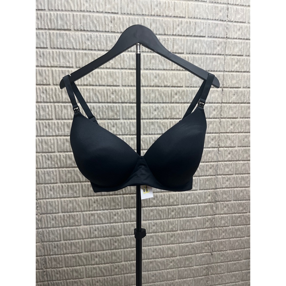 Auden Luxury Collection Nursing Bra Black Wire-Free 38DDD T-Shirt‎ Bra